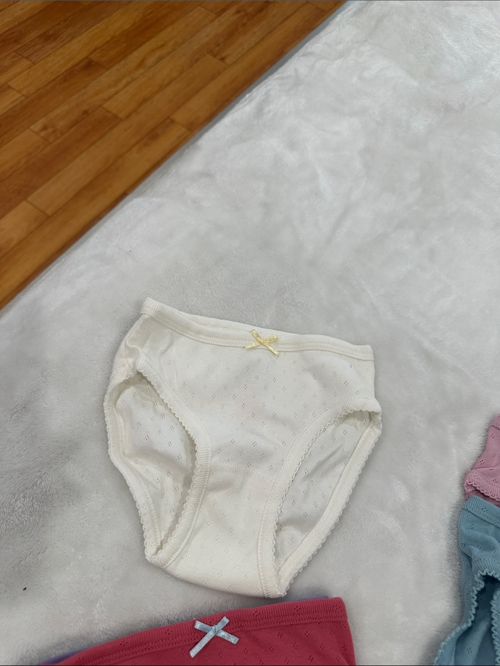 Boden Girls' Cotton Briefs - Purple, Green, Yellow, Pink, Blue, Red, Cream - Picture 5 of 11
